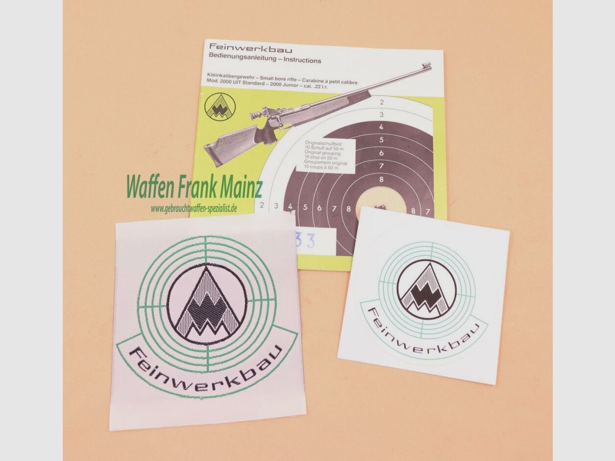 Feinwerkbau - Oberndorf Bedienungsanleitung Mod.2000