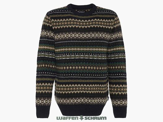 Barbour Pullover Case Fair Crew Black marl