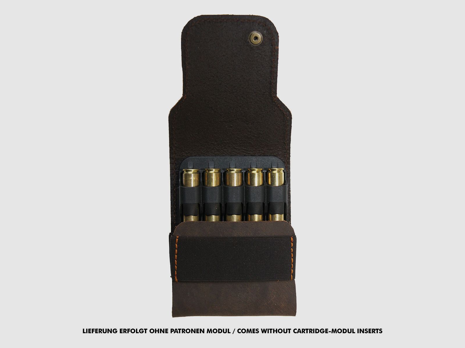 AKAH cartridge case made of buffalo leather with pull-up effect