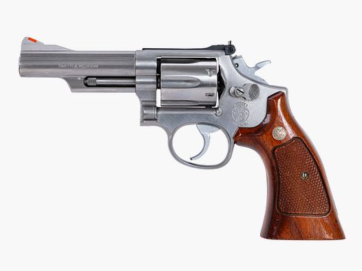 Smith & Wesson Mod. 66-3  , verstellbare Visierung, Ross Lederholster, Speedloader .357Mag