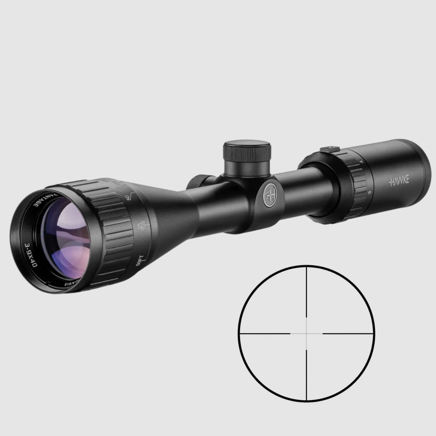Hawke Vantage 3-9x40AO Duplex cannocchiale parallax da 9 metri