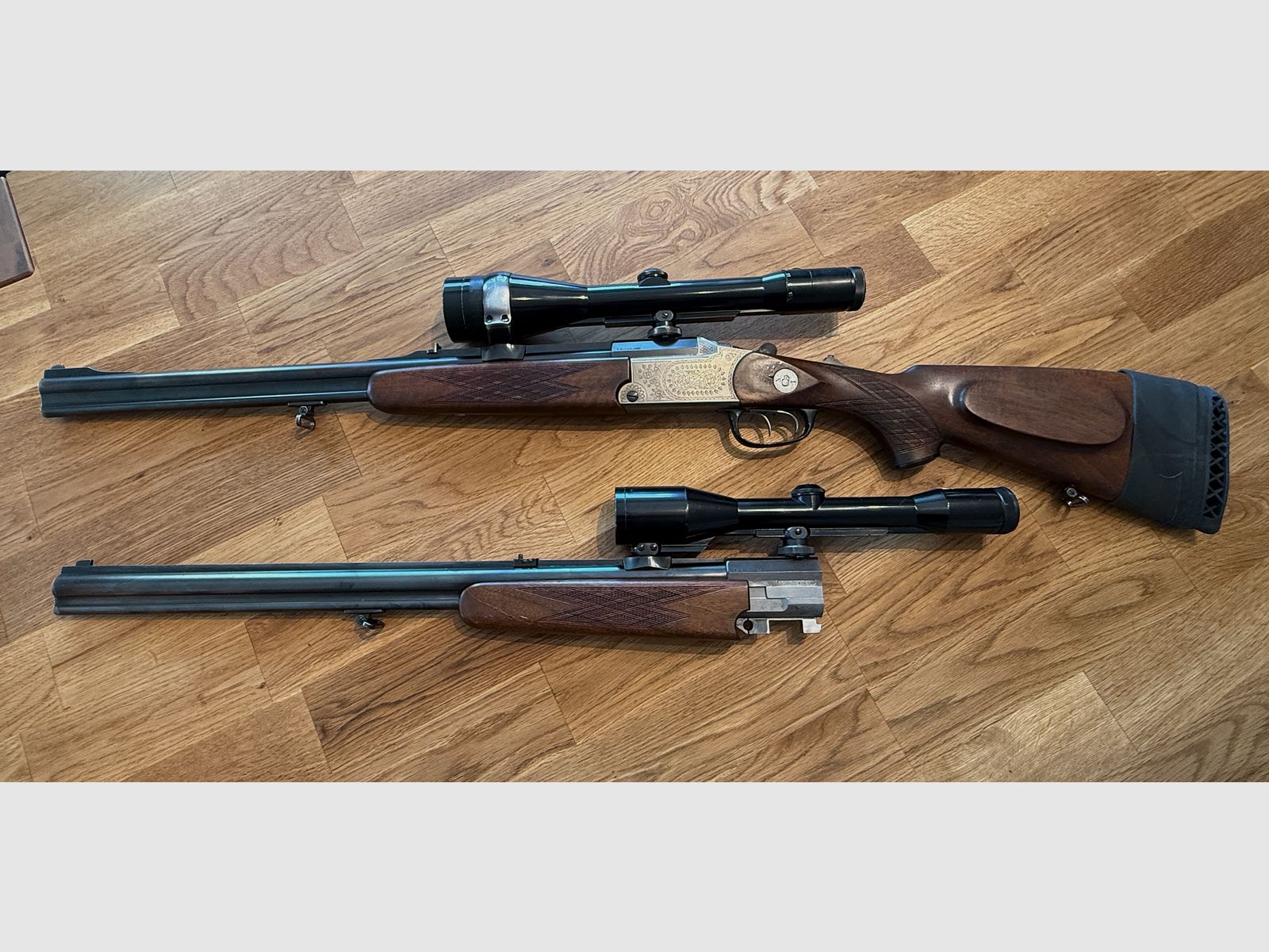 Blaser Bergstutzen z wymiennym lufą – 7×65R / .222 Rem + .22 WMR / 12/70