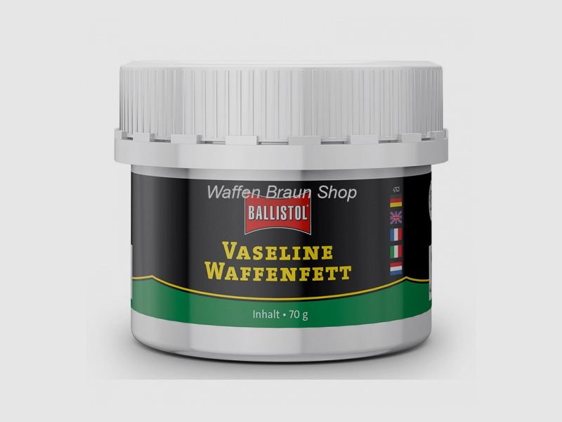 BALLISTOL Vaseline Waffenfett Harz- und säuefreies Waffenfett aus feinster, weißer Qualität zum Einf