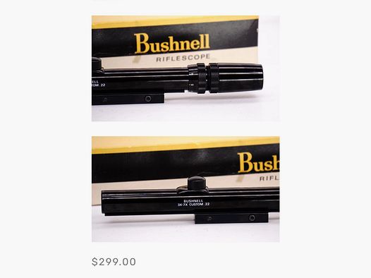 Doelrifle BUSHNELL 3x-7X CUSTOM.22