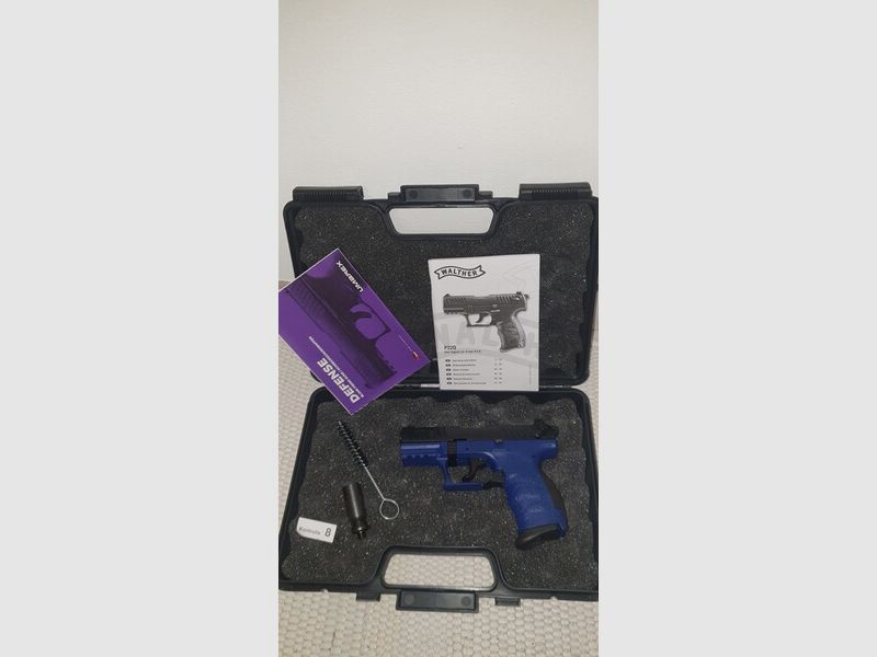 Walther Blue Star P22Q P 22 Q P22 9mm PAK Schreckschuss SRS Pistole Gas Schreckschusspistole