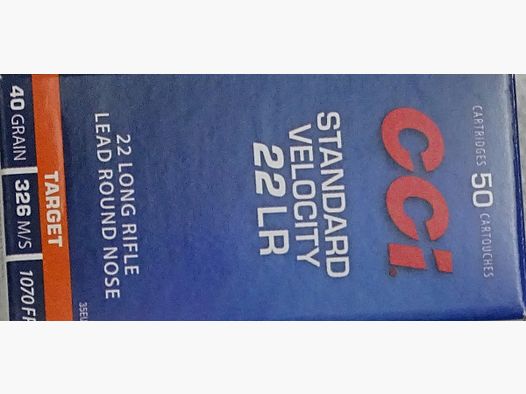 CCI Standard .22lr 40grs - 5000 disparos