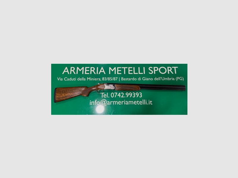 Bockdoppelflinte Beretta mod. 690 III kal. 12 in hout art: 690III12 BERETTA, afbeelding 1 van 5