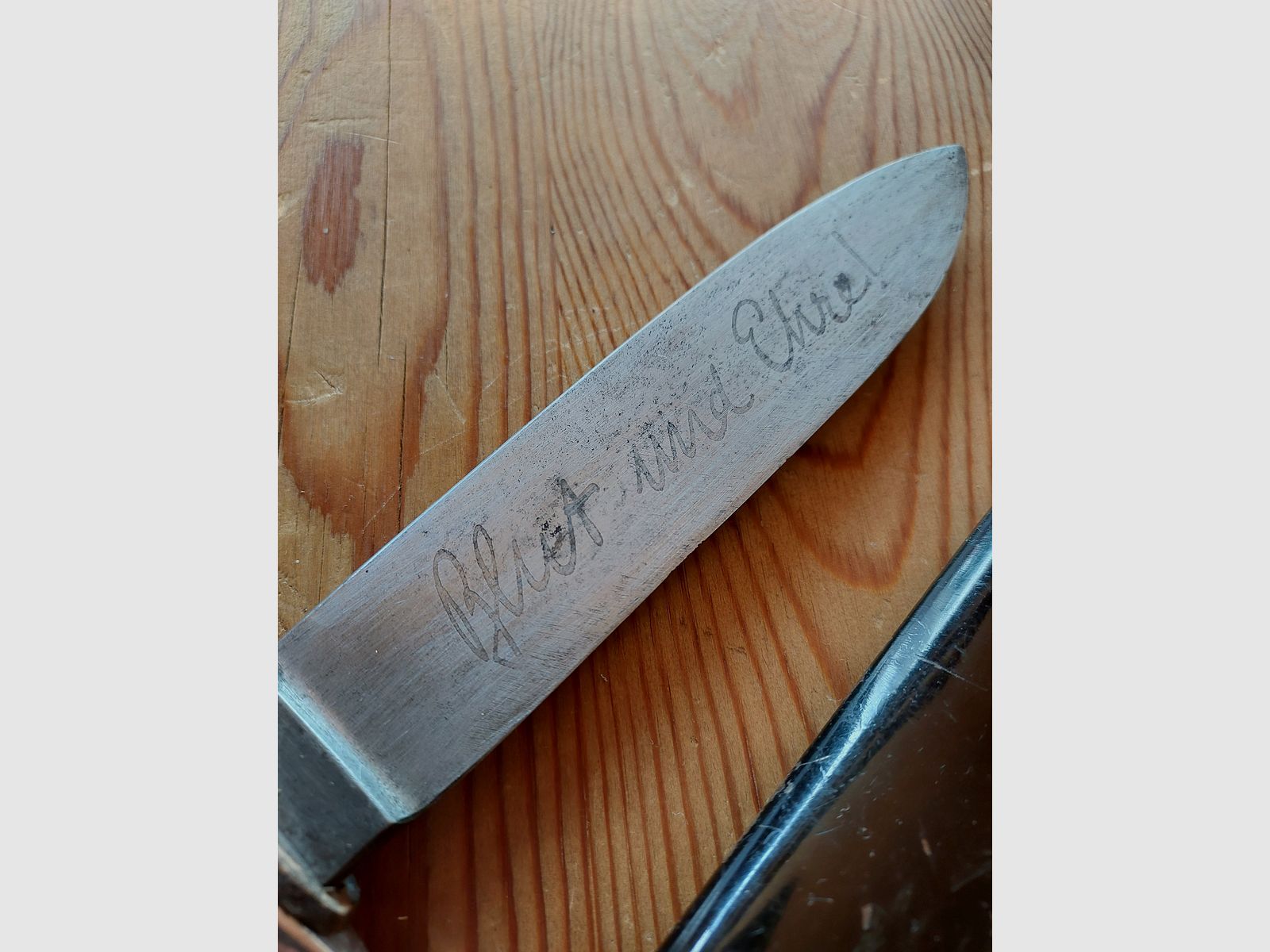 Original travel knife HJ with motto from Wk2 RZM M7/51 1938