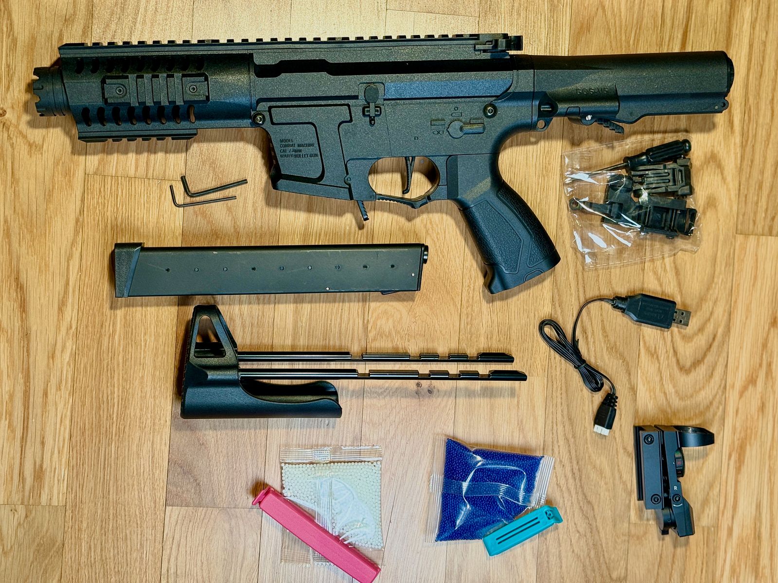 Conjunto completo de Gel Blaster ARP9 – Listo para usar de inmediato – Como nuevo + Paike Red Dot