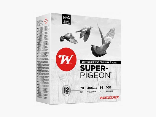 Cartouches Winchester spécial Pigeon - Cal. 12/70 Plombs 5 - Pack de 100