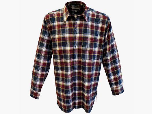 Tanouk Flannel Shirt Cotton Red/Blue Check S-4XL