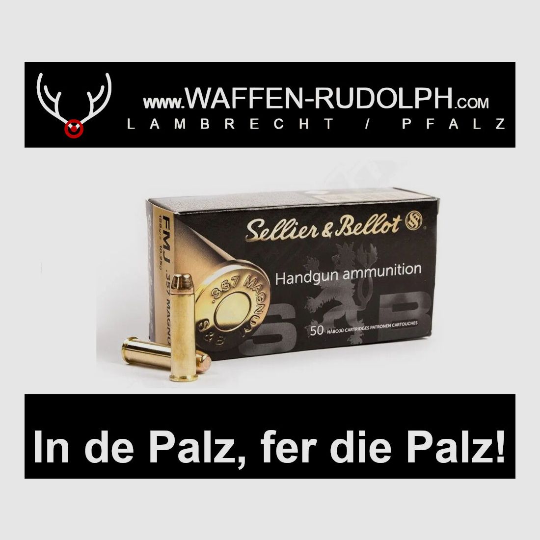 Sellier & Bellot .357 Magnum volmantel 10,2g/158gr. * EWB vereist