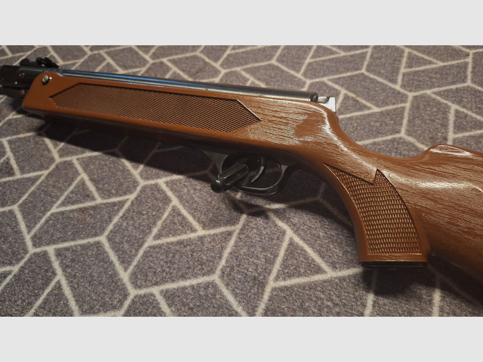 Haenel 304 Scornater stock reddish brown grained! TOP CONDITION!