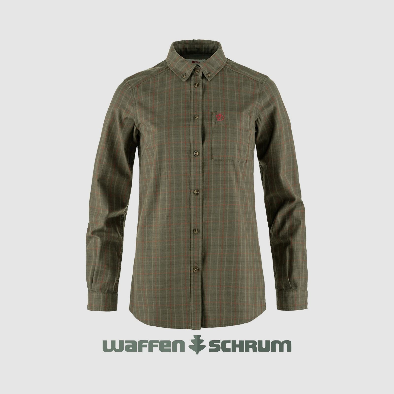 Chemise Fjällräven Sörmland Lite Flannel Vert laurier - Olive clair
