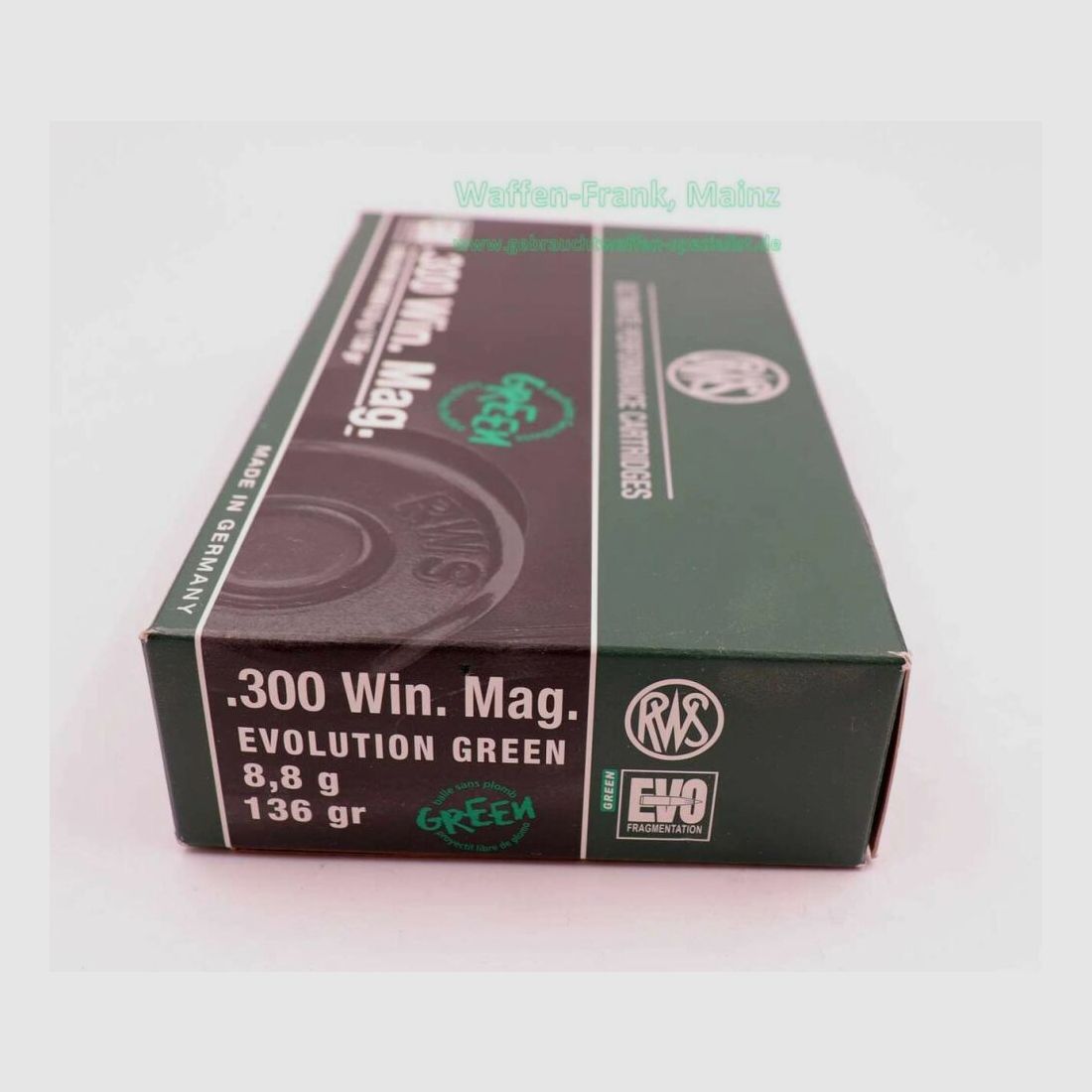 RWS (WZd.Fa.Rottweil) Büchsenpatronen .300WinMag Evo Green