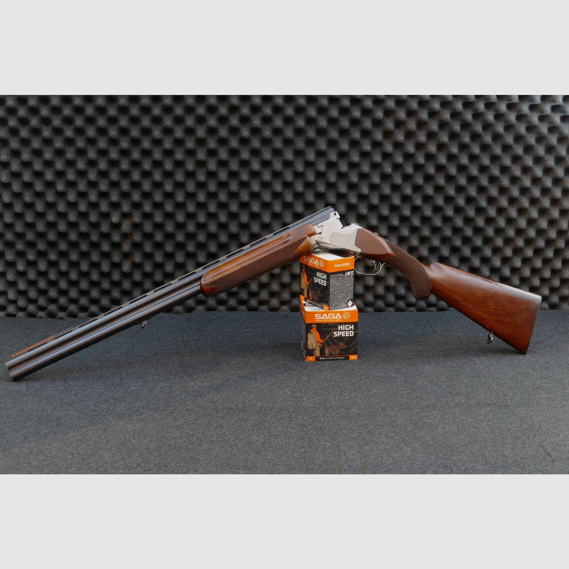 Winchester Super Grade – 12/70, Bockdoppelflinte, Schrankwaffe, Top Zustand