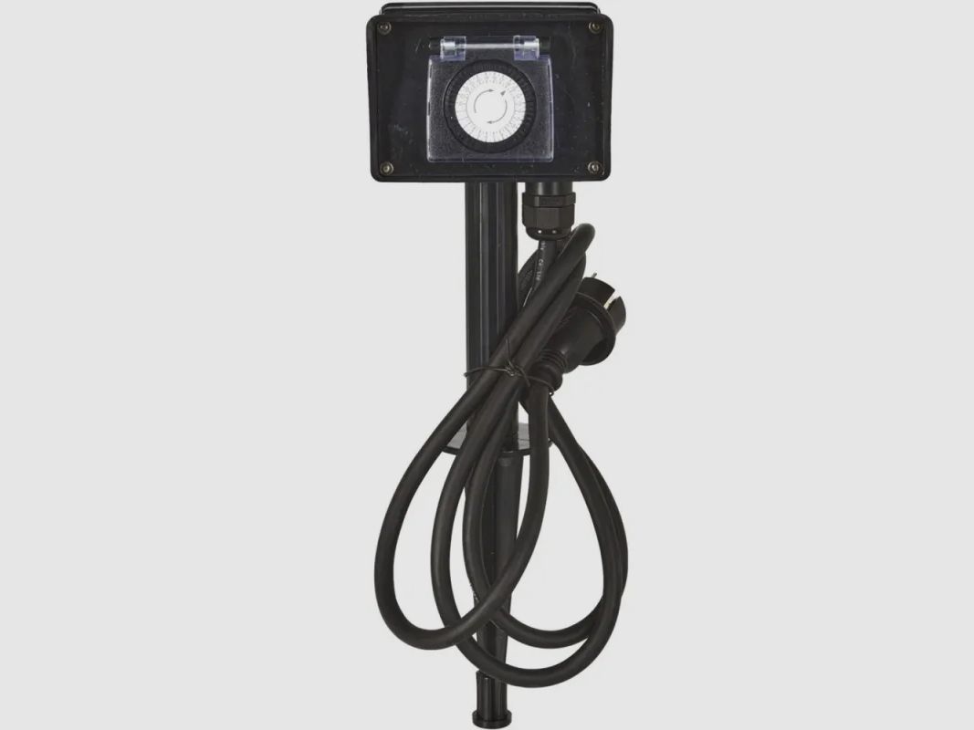 Steckdosenleiste mit Timer 1,5m schwarzes Kabel, Bild 1 von 5