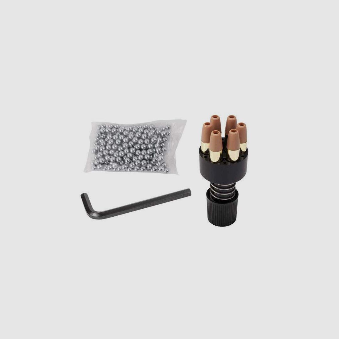 SWISS ARMS Revolver 357-6 Zoll CO2  4,5mm BB mit Messing Ladehülsen/ Patronen neuwertig TOP 
