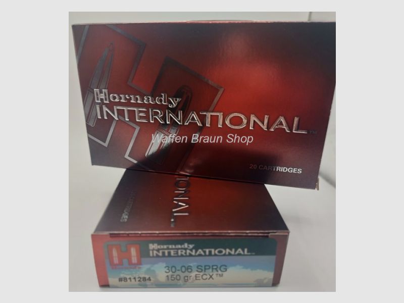 Hornady Kal. 30-06 SPRG 150 gr ECX 20 Stück