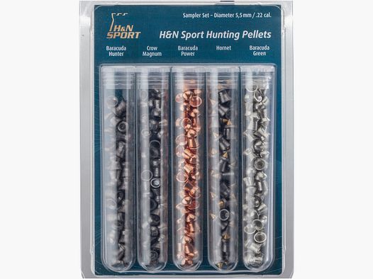 Haendler & Natermann 5.5mm Diabolo Hunter 5 test pack (Caliber 5.50)