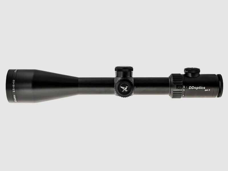 DDoptics ZF Nachtfalke V6 lll 2.5-15x50 New Reticle 4 + Fiber Optic Dot