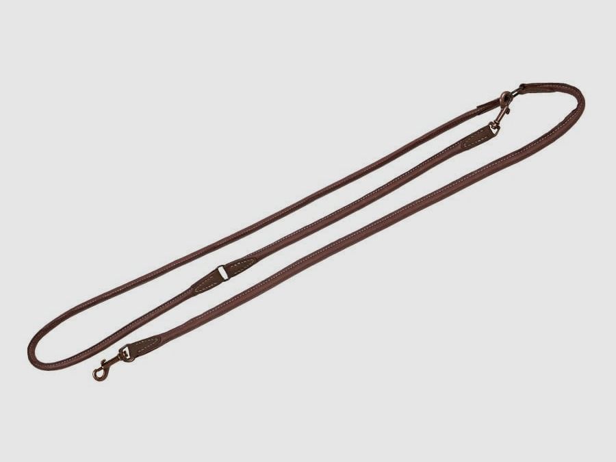 AKAH Olivenleder Umhängeleine rundgenäht