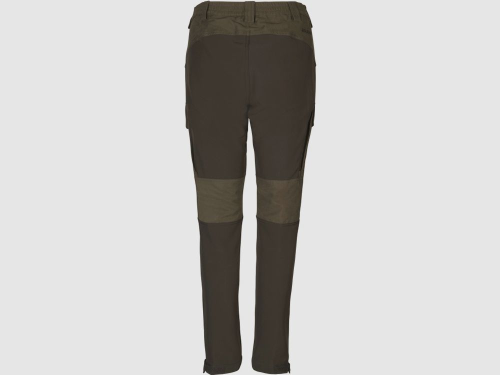 Härkila Scandinavian Women Willow green/Deep brown pantaloni estivi da donna, immagine 2 di 2