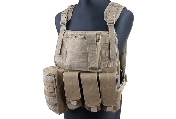 Chaleco táctico tipo MBSS Plate Carrier – coyote, imagen 9 de 10