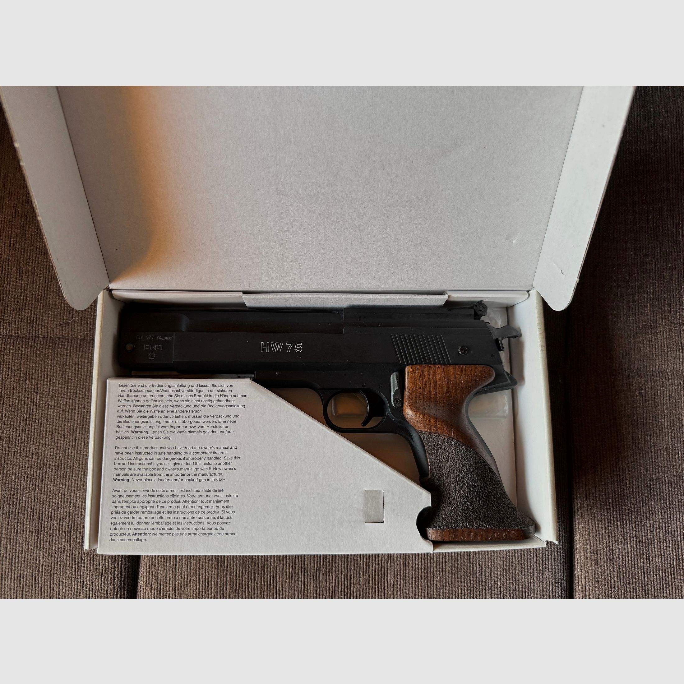 Weihrauch HW 75 pistolet pneumatyczny w stanie jak nowy