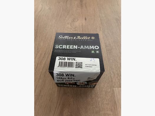Sellier & Bellot Screen Ammo .308Win. 124 grs. loodvrij