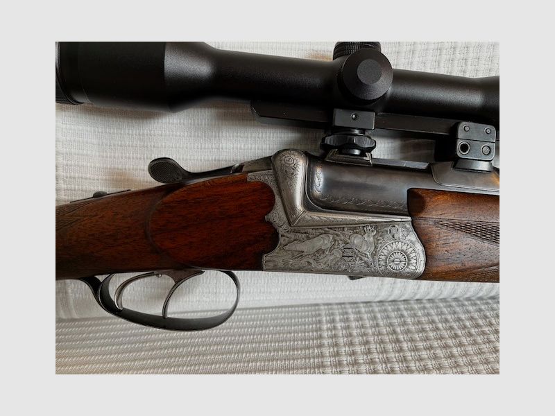 Anton Sodia Ferlach - Bockbüchsflinte - inkl. ZF Karl Kahles Wien Helia C 8x50 LS - sehr gut erhalten 