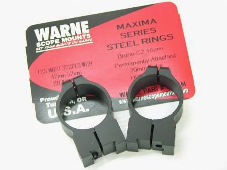 WARNE Ringe 30 mm hoch für CZ 550