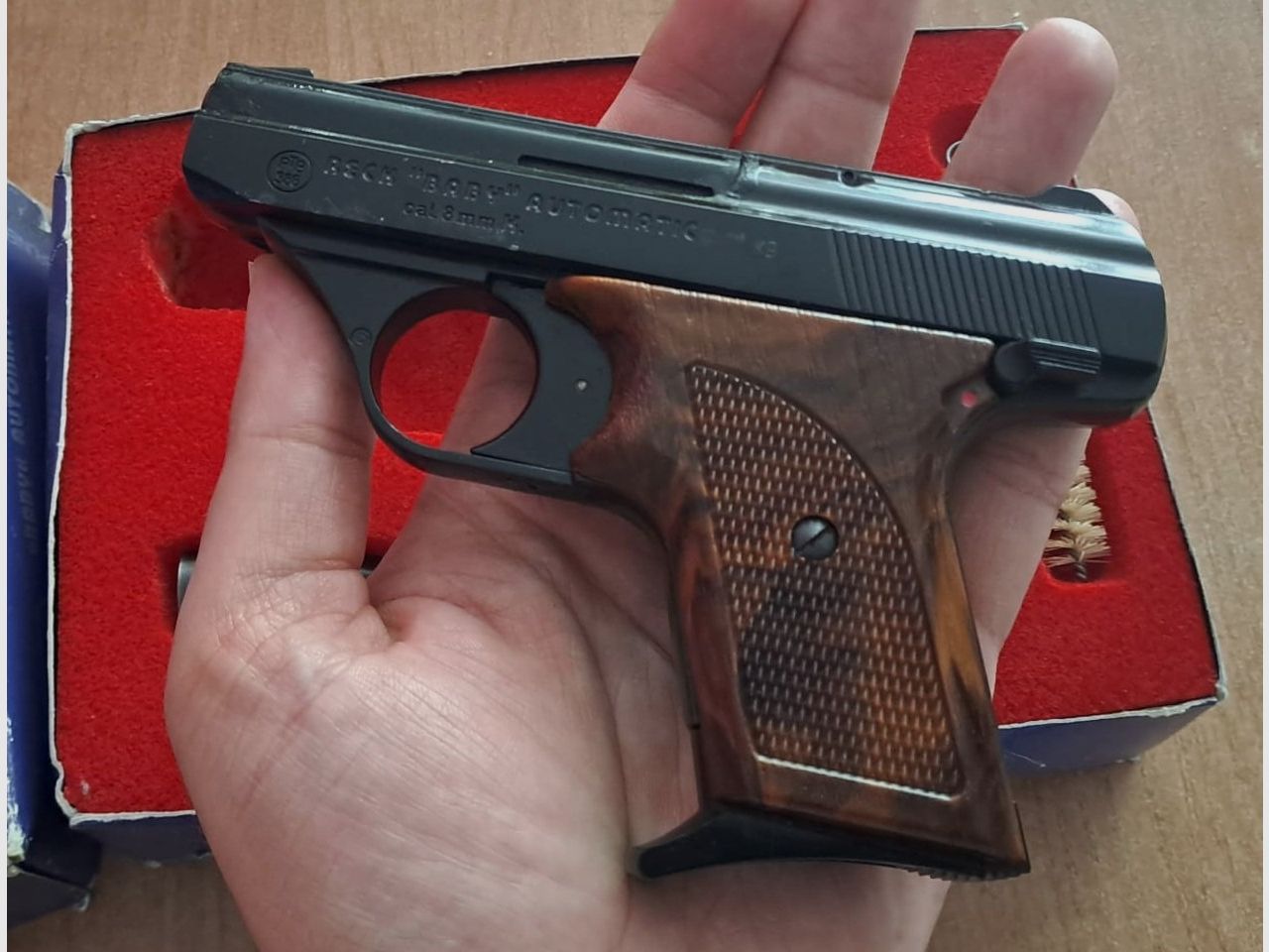 Reck Baby 8 mm Knall nel PTB 386 con accessori nella OVP!