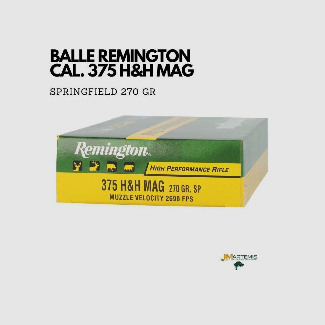 BALLE REMINGTON 375 H&H SP 270GR, image 2 sur 3