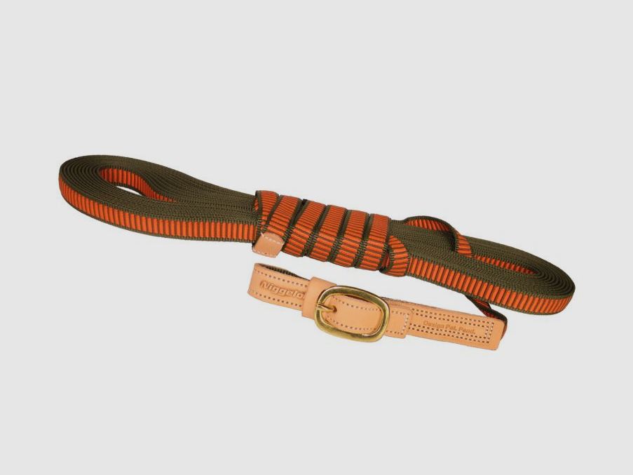 Niggeloh classic tracking strap in olive/orange