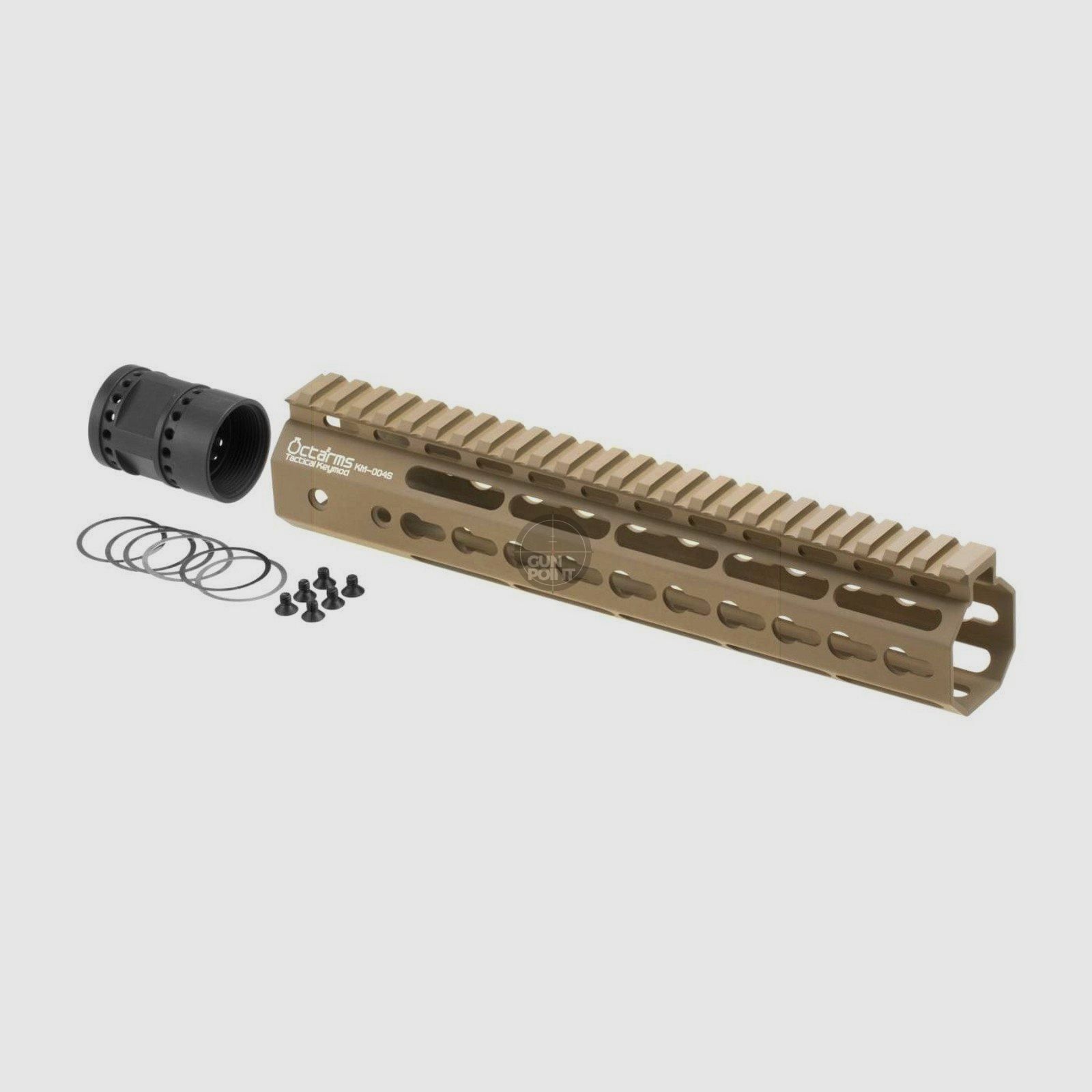 Ares 10 Inch Keymod Handguard Set-Desert