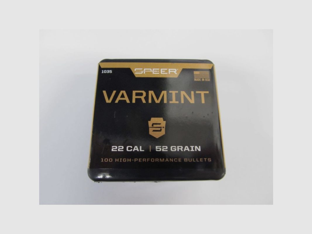 SPEER Geschosse Kal.22 52GR HP 224''