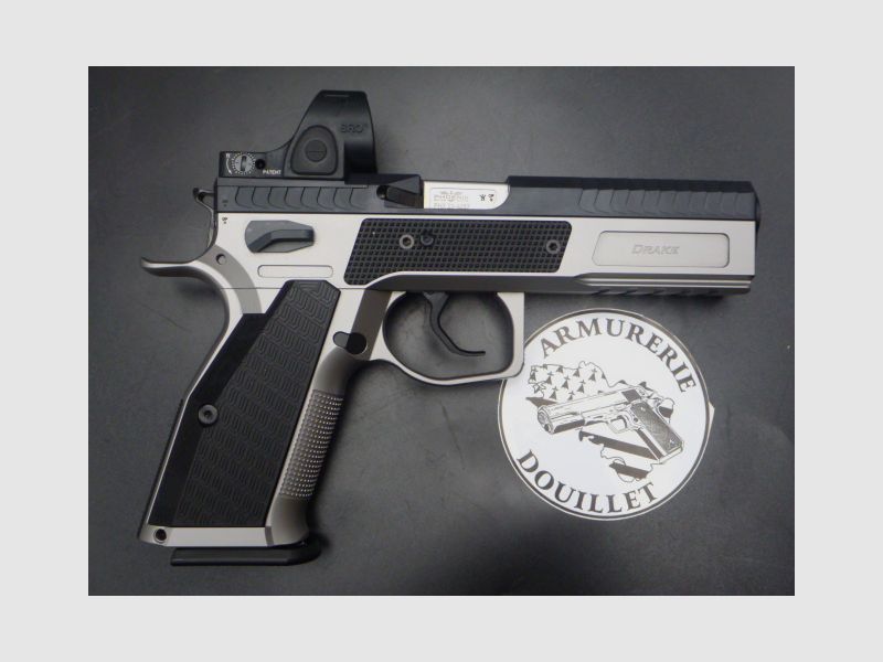 Pistola PHOENIX Drake Production – SA/DA – Ottica Trijicon SRO – Cal. 9×19, immagine 1 di 9
