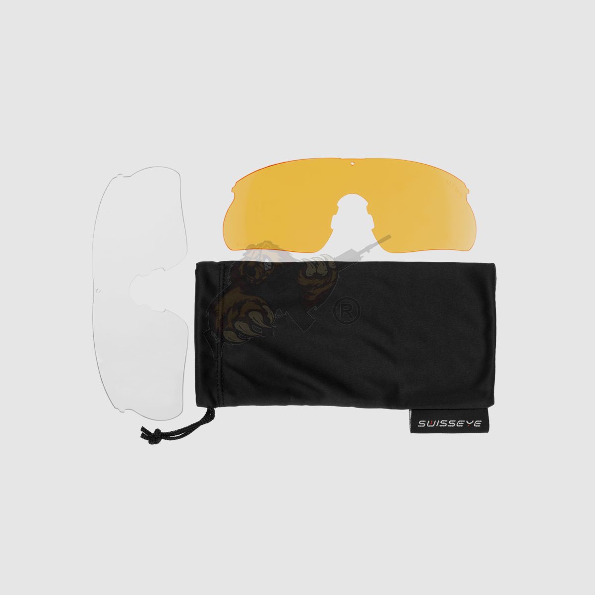 Schutzbrille Raptor - Smoke/Clear/Lightrust | SwissEye
