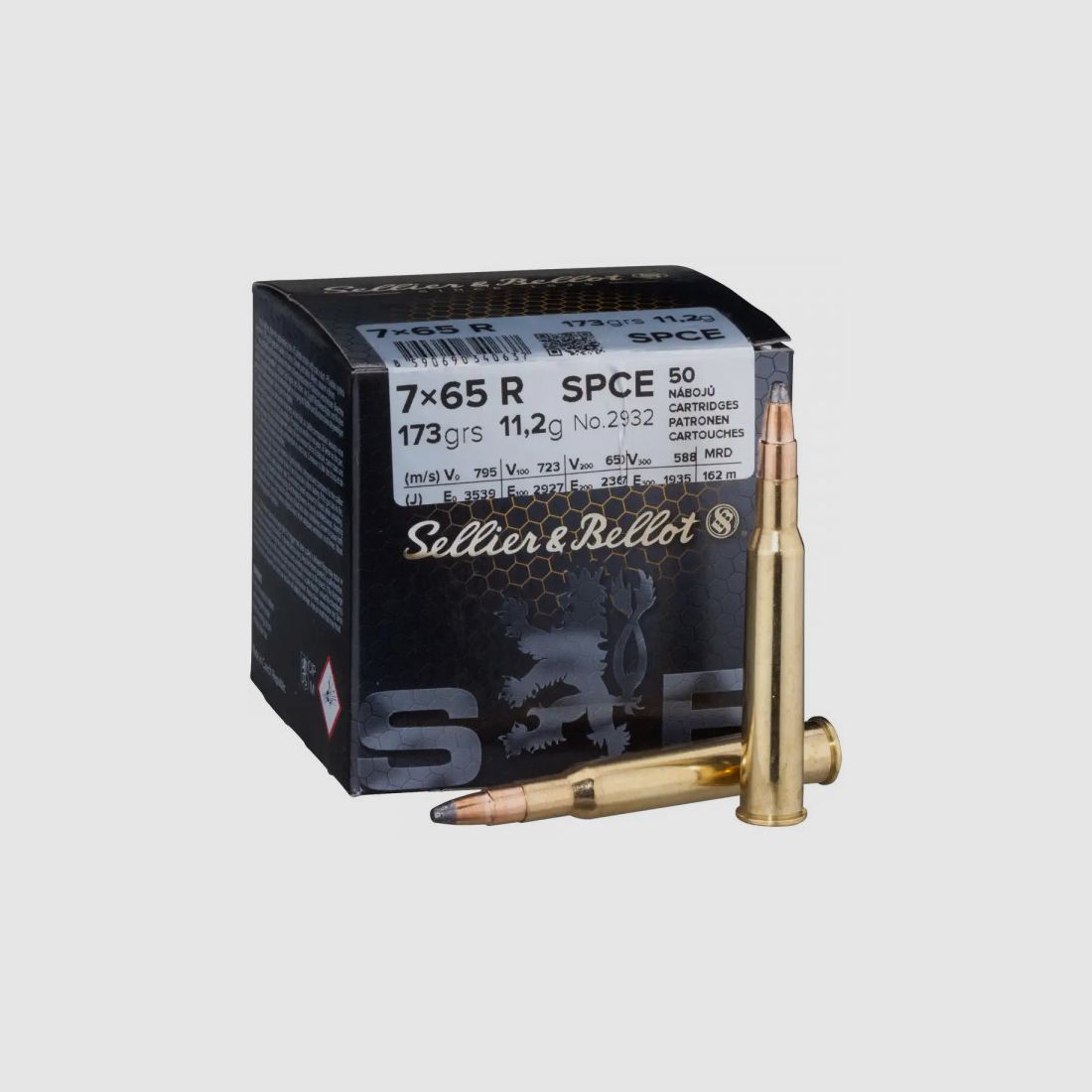 SELLIER & BELLOT BÜCHSENPATRONEN - 7x65R SPCE - 173GRS. - 50 PATRONEN