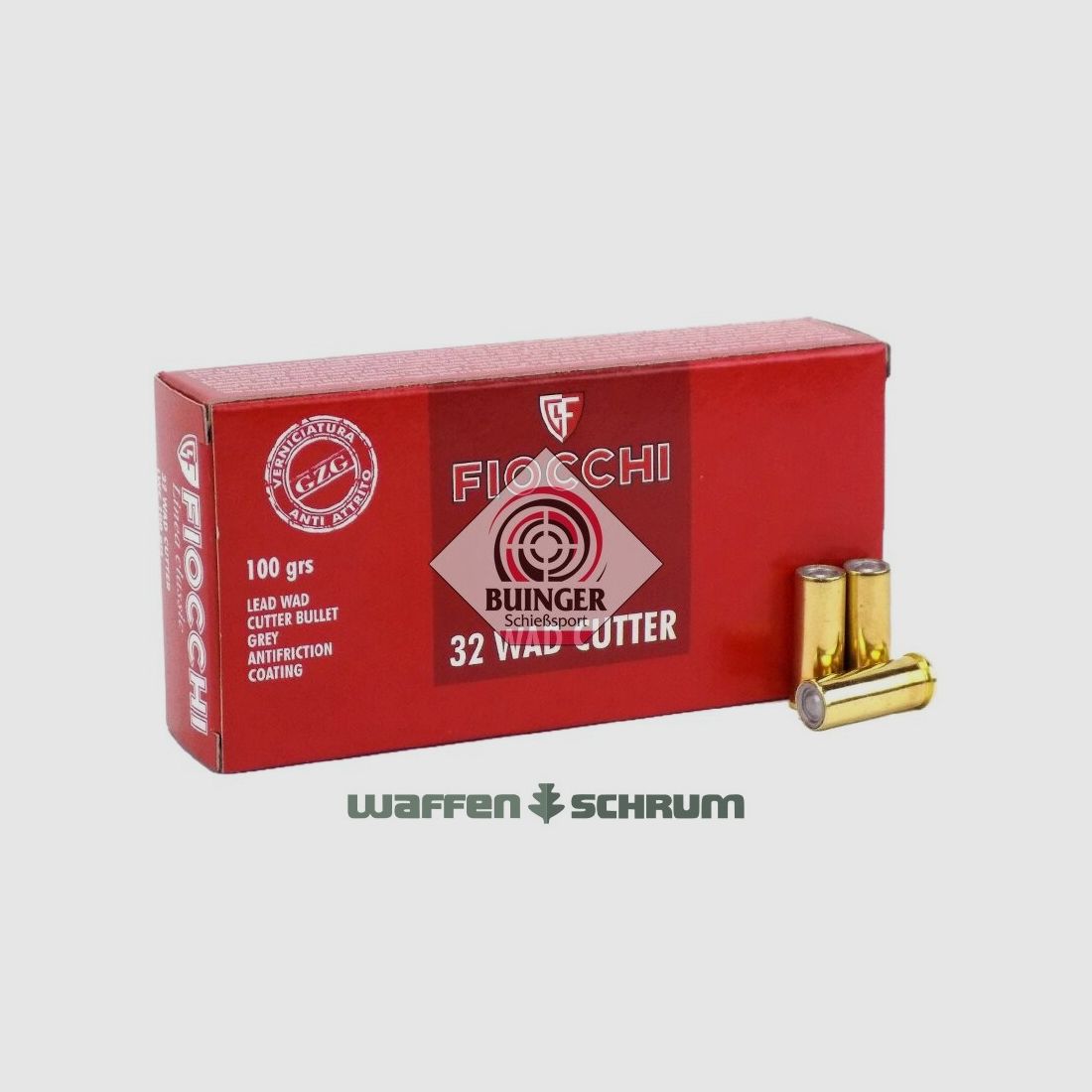 Fiocchi .32S&WLongWC LWC 6,5 g - 100gr.