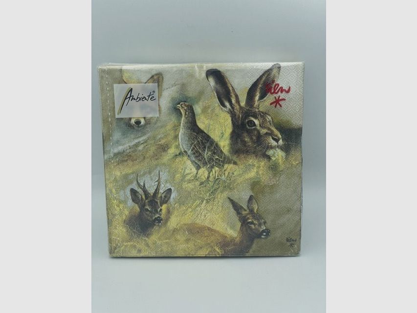 Serviettes "Différents Motifs Animaux"