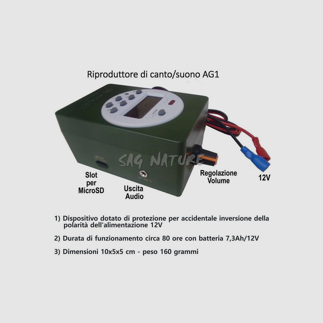 SIGNATURE REPRODUCER QUAIL AG1 WITH BUILT-IN TIMER AND MICRO SD CARD, image 2 of 2