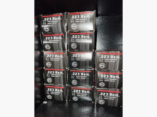 650 Schuß Gecco Target .223 Remington 63gr.