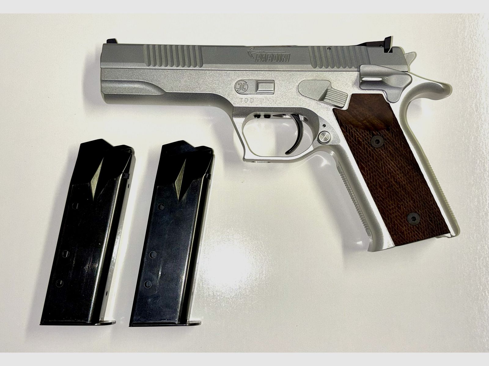 Pardini Sport Modell P.C.45 S, 5 Zoll, Cal 45 ACP - silber