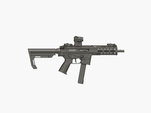 Mietwaffe | SL Gewehr B&T SPC9 G, mit Aimpoint Micro T-1, Kal. 9×19