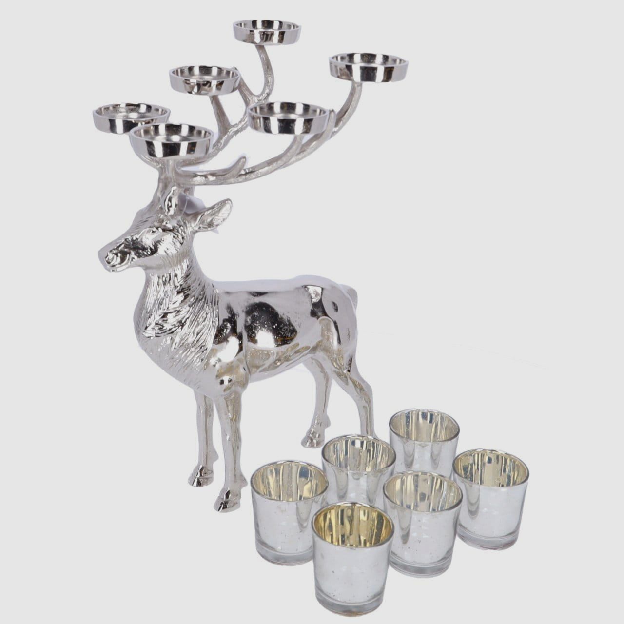 Guild tealight holder deer forest view