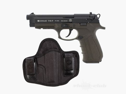 Zoraki	 918-P Schreckschusspistole ODG 9mm PAK Holster Set