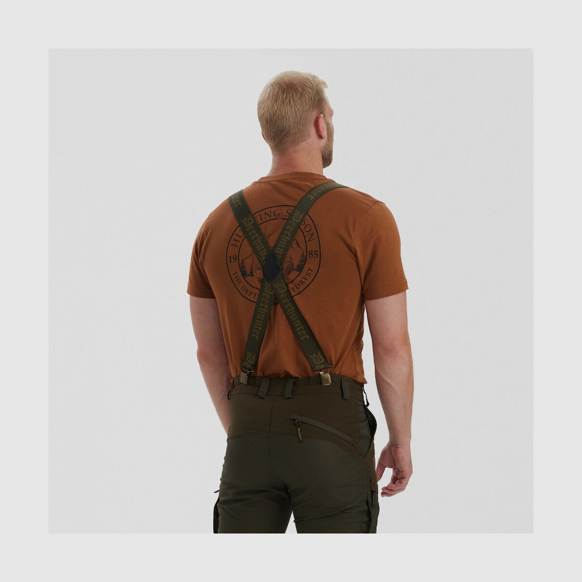 DEERHUNTER Logo Hosenträger mit Clipse