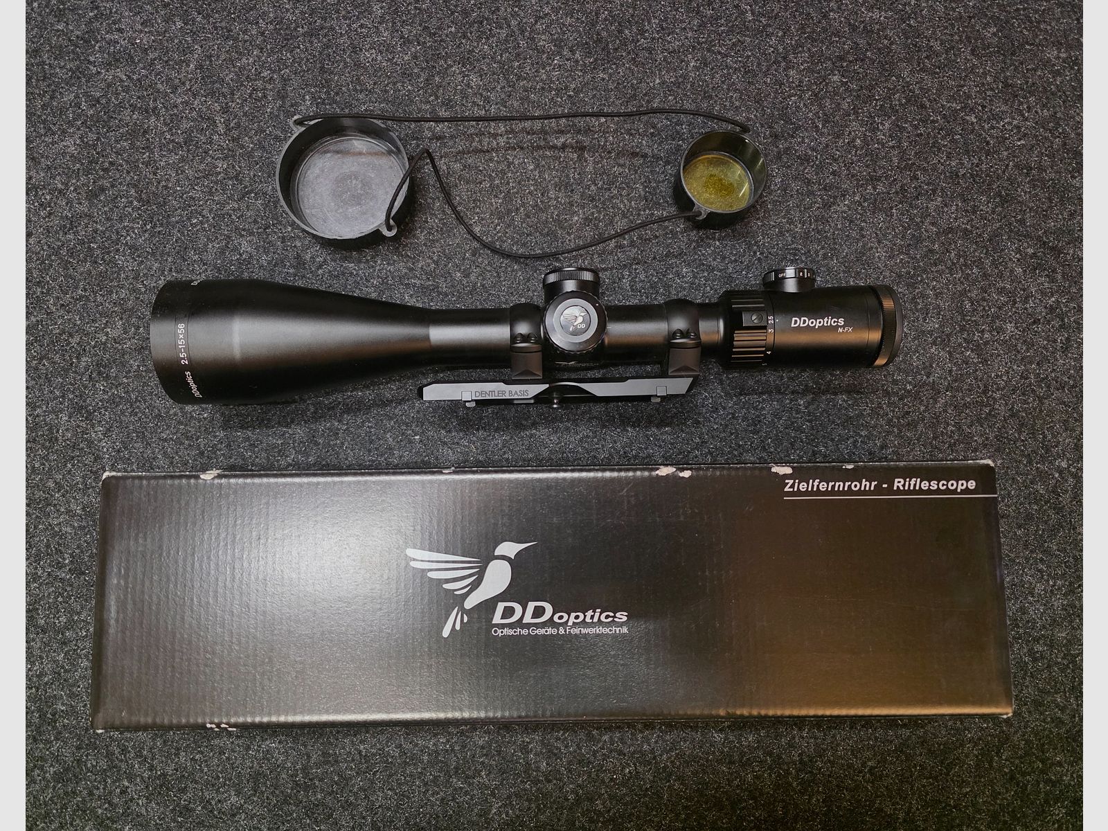 DDoptics Zielfernrohr 2,5-15x56 N-FX  MRAD inkl. OVP, optional Dentler-Montage, Bild 2 von 4